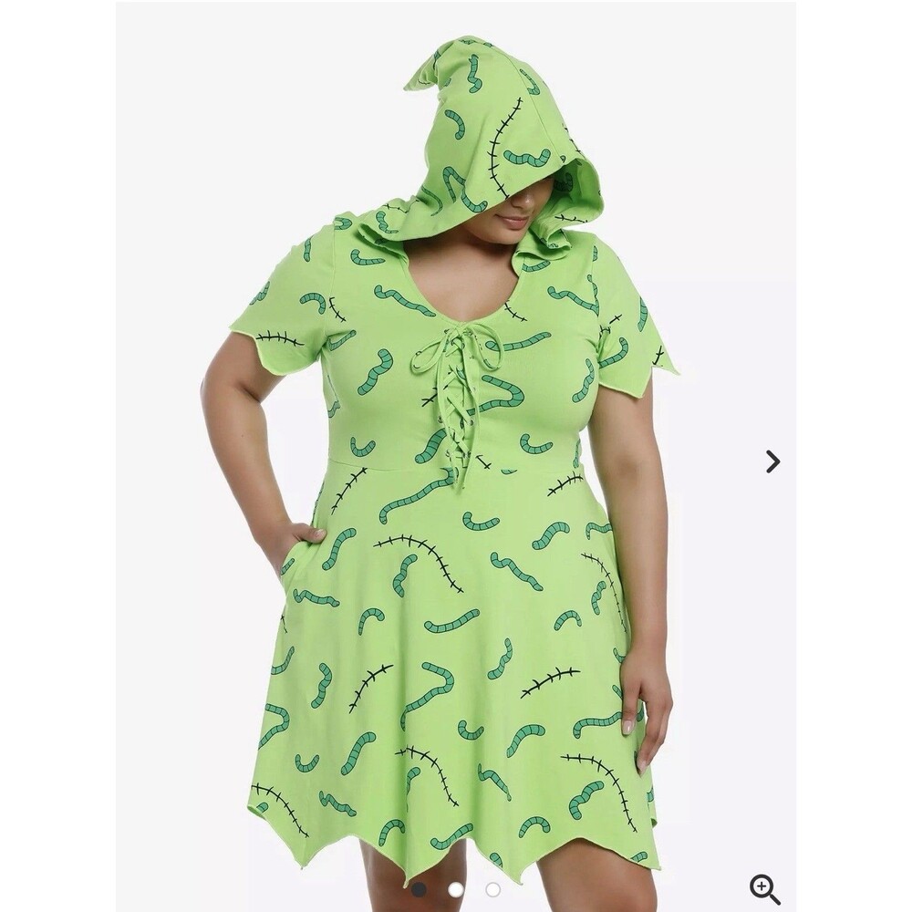 Disney Nightmare Before Christmas Oogie Boogie Dress Hood New Size 3X Hot Topic